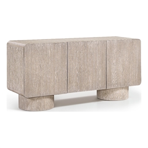 Meridian Furniture Adagio Natural Solid Wood And Oak Veneer Sideboard/Buffet
