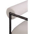 Meridian Furniture Axis Beige Linen Textured Fabric Counter Stool (Set of 2)