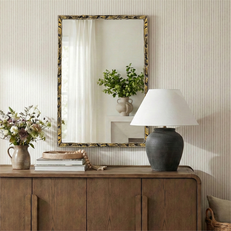 Meridian Furniture Hammer Gold Iron Mirror