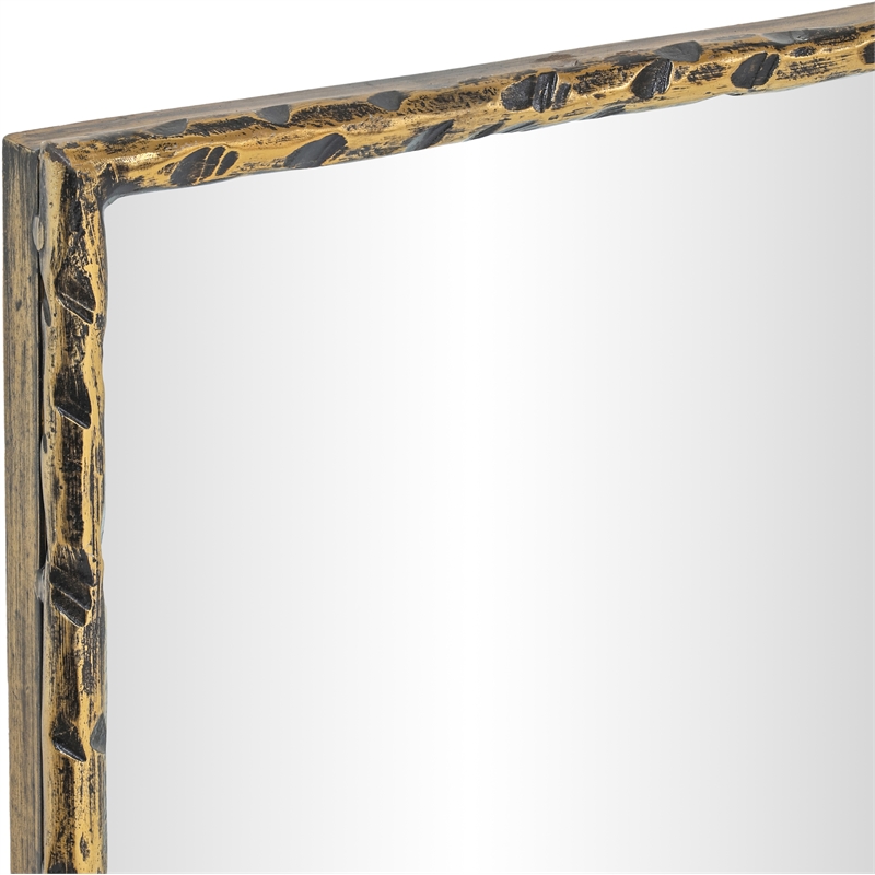 Meridian Furniture Hammer Gold Iron Mirror
