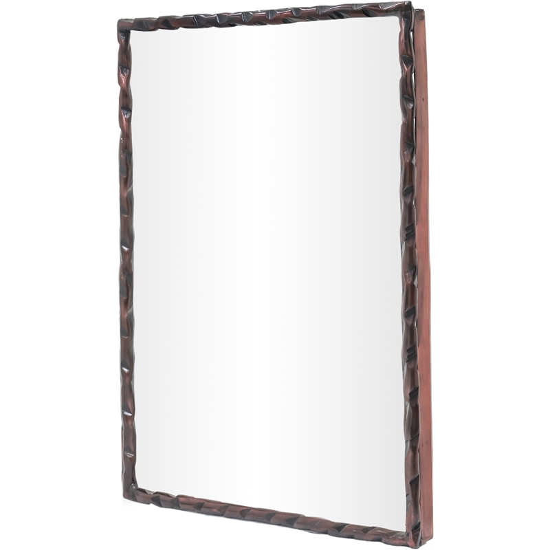 Meridian Furniture Hammer Brown Iron Mirror
