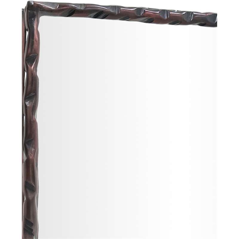 Meridian Furniture Hammer Brown Iron Mirror