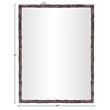 Meridian Furniture Hammer Brown Iron Mirror