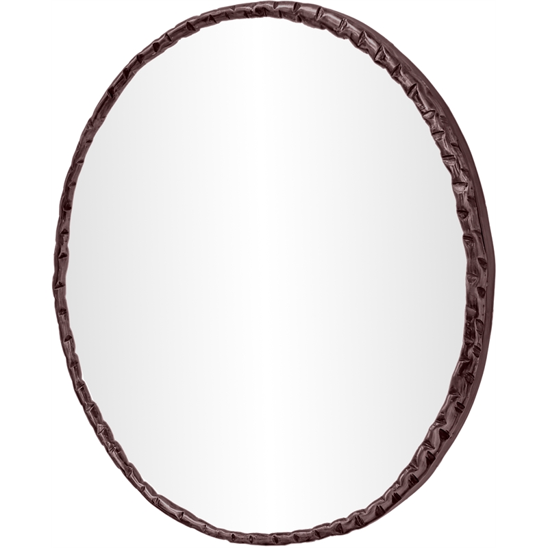 Meridian Furniture Hammer Brown Iron Mirror