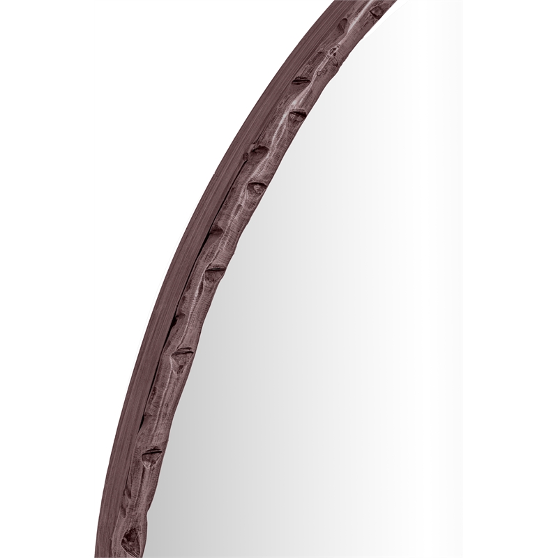 Meridian Furniture Hammer Brown Iron Mirror