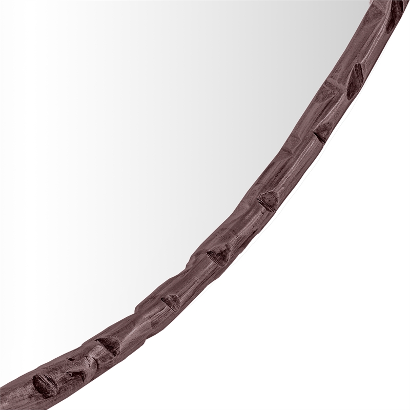 Meridian Furniture Hammer Brown Iron Mirror