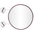 Meridian Furniture Hammer Brown Iron Mirror