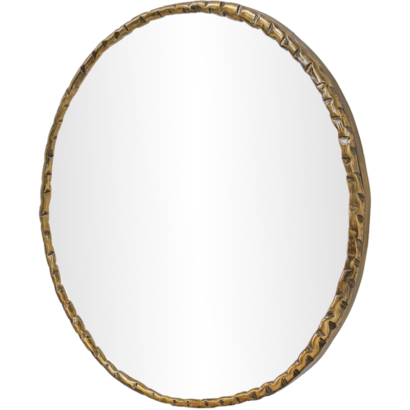 Meridian Furniture Hammer Gold Iron Mirror