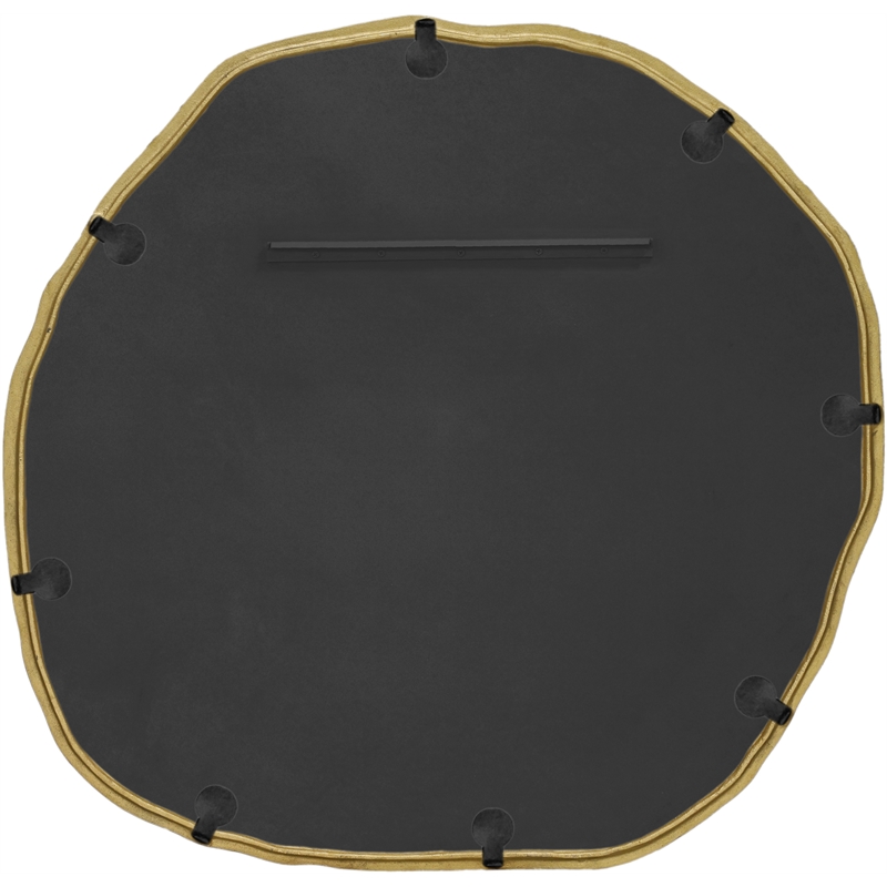 Meridian Furniture Molten Gold Iron Mirror