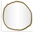 Meridian Furniture Molten Gold Iron Mirror