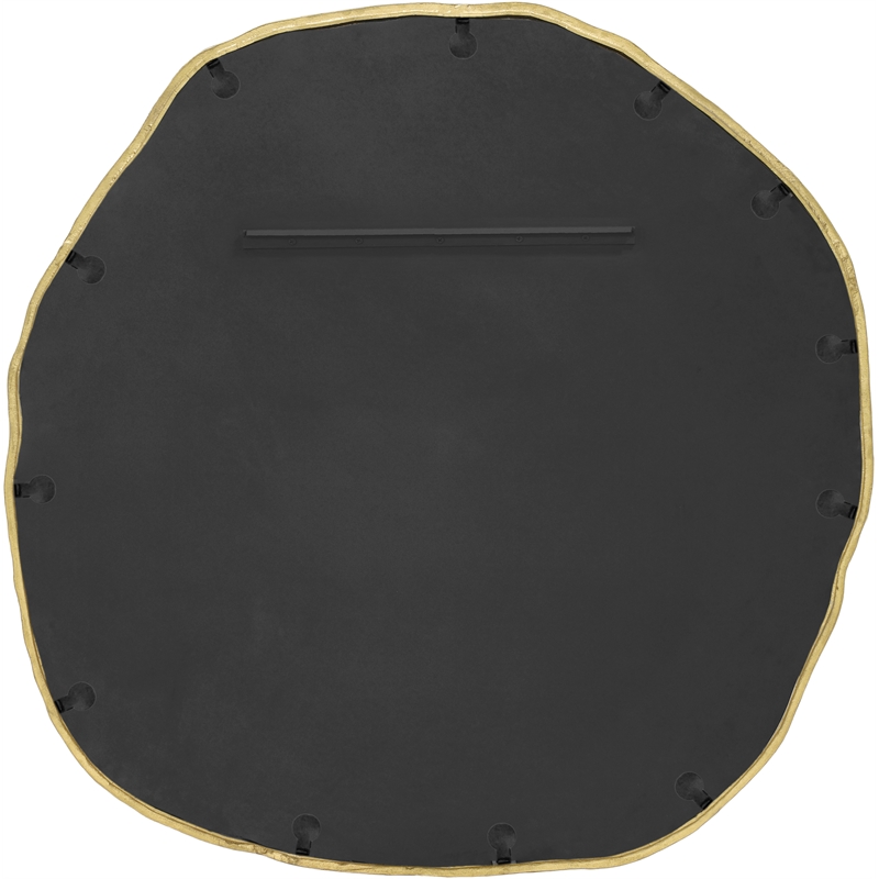 Meridian Furniture Molten Gold Iron Mirror