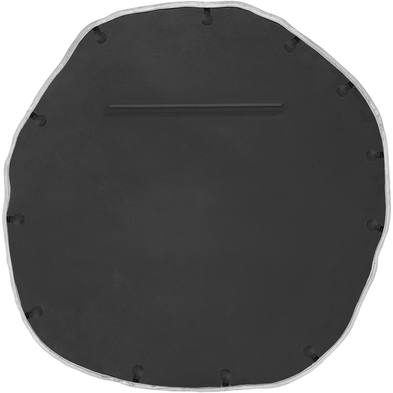 Meridian Furniture Molten Silver Iron Mirror