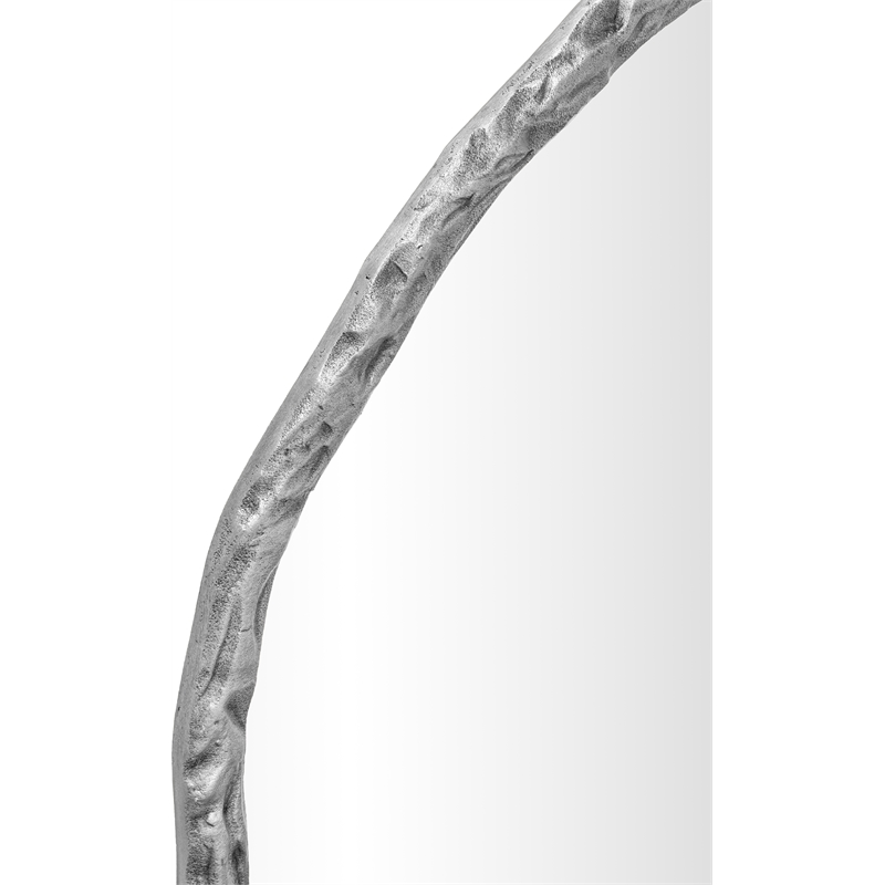 Meridian Furniture Molten Silver Iron Mirror