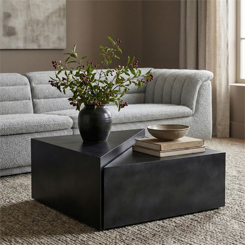 Meridian Furniture Zani Black Iron Coffee Table