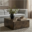 Meridian Furniture Zani Brown Iron Coffee Table