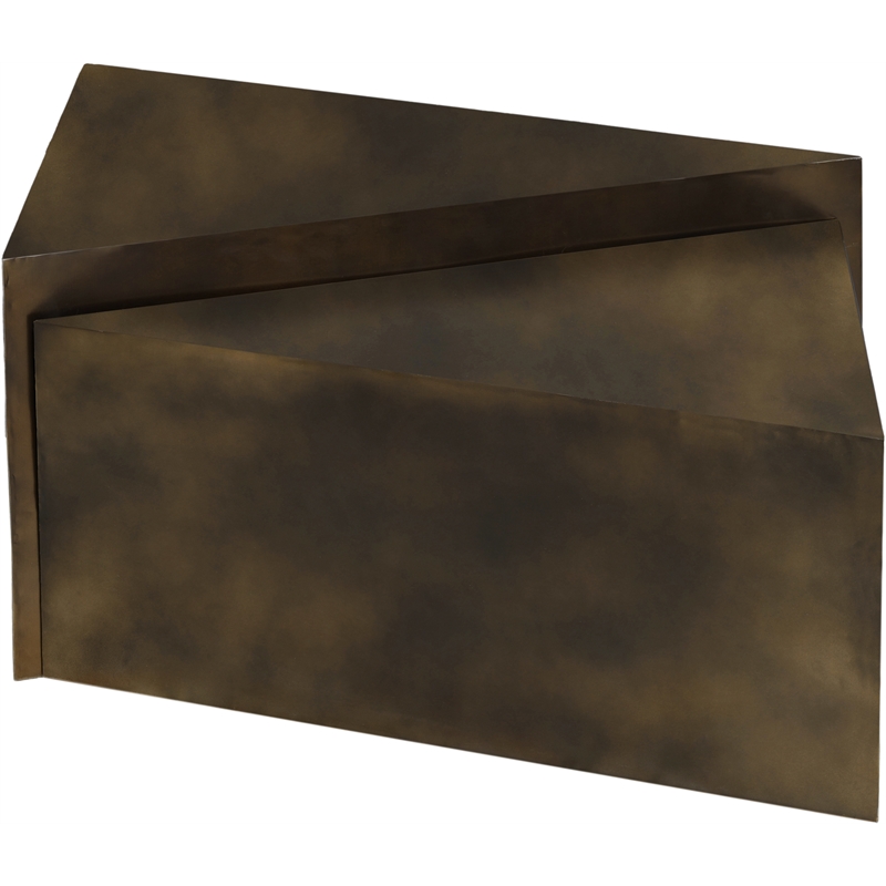 Meridian Furniture Zani Brown Iron Coffee Table