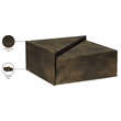 Meridian Furniture Zani Brown Iron Coffee Table