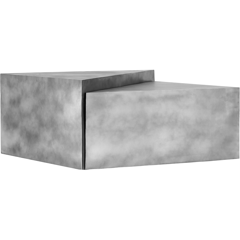 Meridian Furniture Zani Silver Iron Coffee Table