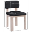 Meridian Furniture Paloma Black Vegan Leather Dining Chair (Set of 2)