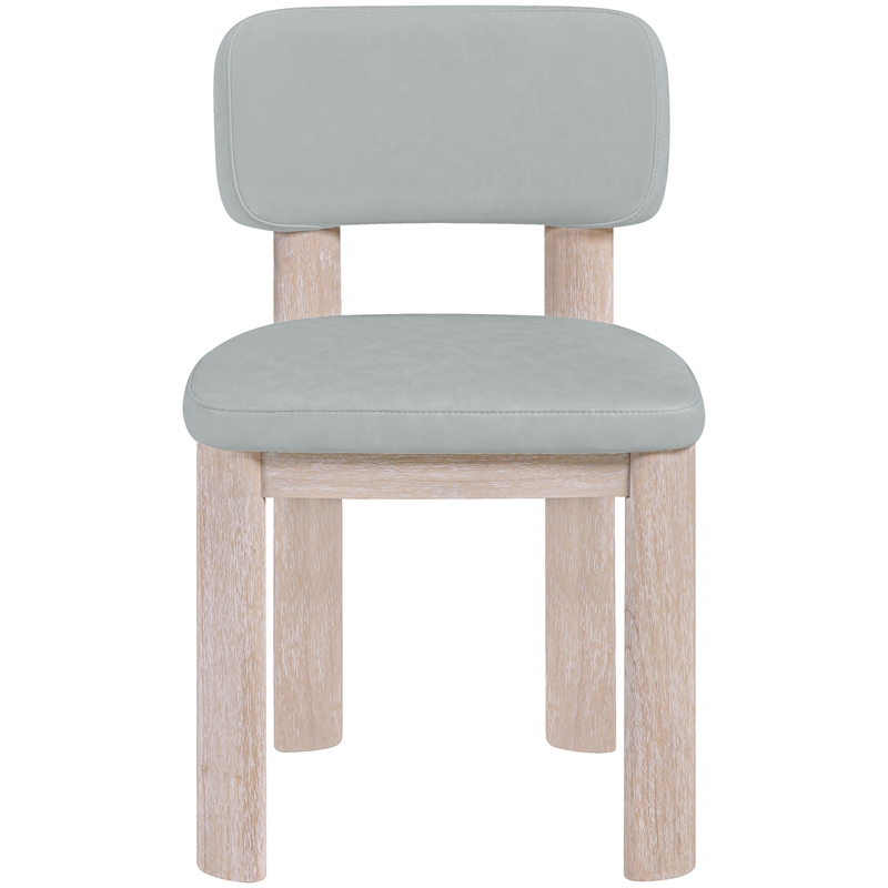 Meridian Furniture Paloma Light Blue Vegan Leather Dining Chair (Set of 2)