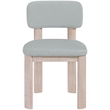 Meridian Furniture Paloma Light Blue Vegan Leather Dining Chair (Set of 2)