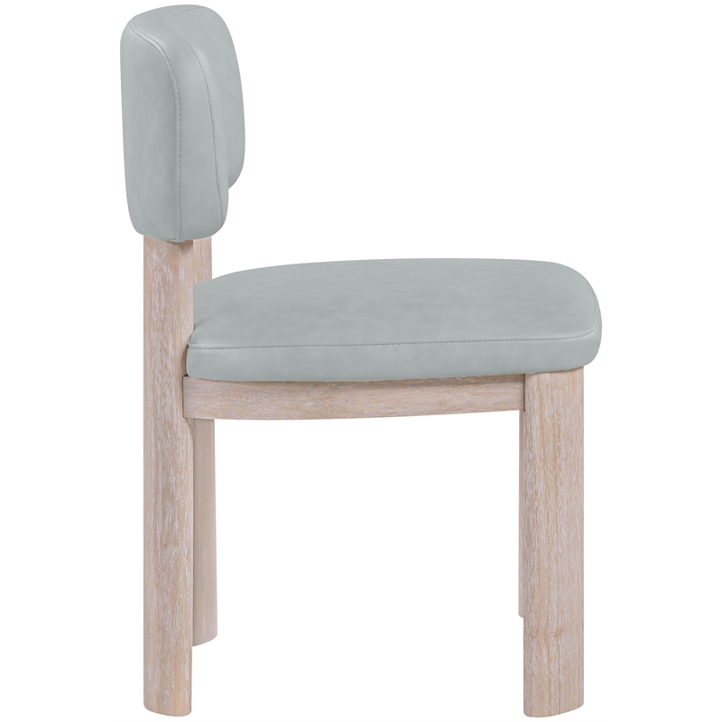 Meridian Furniture Paloma Light Blue Vegan Leather Dining Chair (Set of 2)