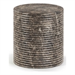 Meridian Furniture Rapallo Brown Concrete Indoor/Outdoor End Table