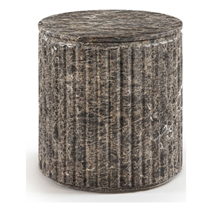 Meridian Furniture Catania Brown Concrete Indoor/Outdoor End Table