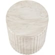 Meridian Furniture Catania White Concrete Indoor/Outdoor End Table
