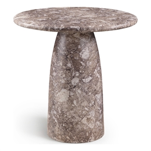 Meridian Furniture Cosenza Brown Concrete Indoor/Outdoor Bar Table