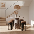 Meridian Furniture Cosenza Brown Concrete Indoor/Outdoor Bar Table