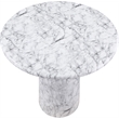 Meridian Furniture Cosenza White Concrete Indoor/Outdoor Bar Table