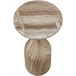 Meridian Furniture Savona Beige Concrete Indoor/Outdoor End Table