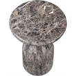 Meridian Furniture Savona Brown Concrete Indoor/Outdoor End Table