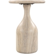 Meridian Furniture Savona Travertine Concrete Indoor/Outdoor End Table