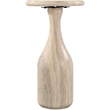 Meridian Furniture Savona Travertine Concrete Indoor/Outdoor End Table