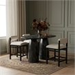 Meridian Furniture Cosenza Black Concrete Indoor/Outdoor Bar Table