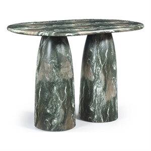 Meridian Furniture Cosenza Green Concrete Indoor/Outdoor Bar Table