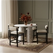 Meridian Furniture Cosenza White Concrete Indoor/Outdoor Bar Table