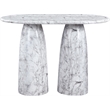 Meridian Furniture Cosenza White Concrete Indoor/Outdoor Bar Table