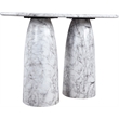 Meridian Furniture Cosenza White Concrete Indoor/Outdoor Bar Table