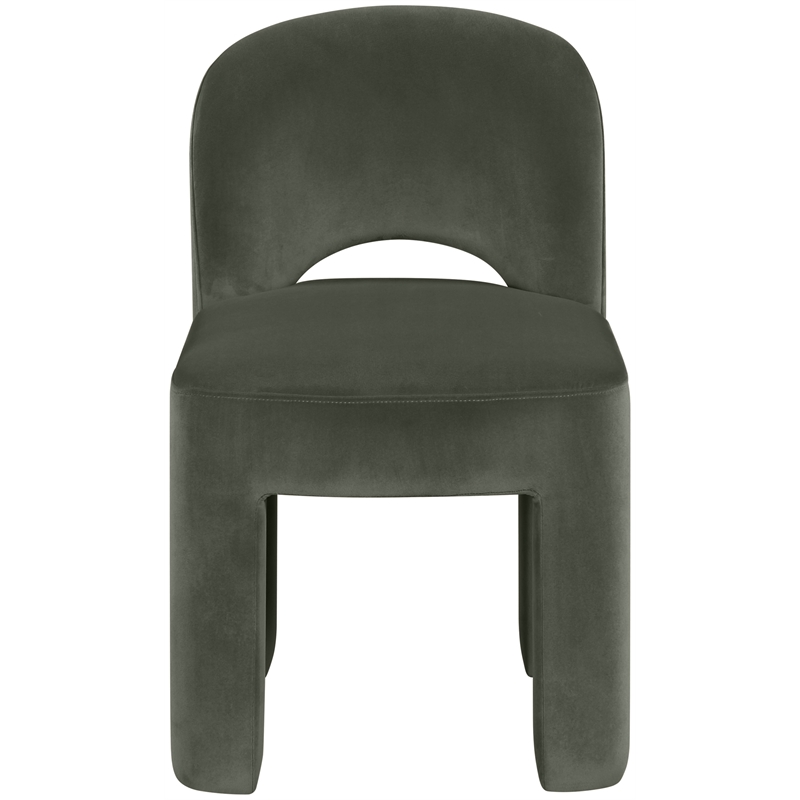 Meridian Furniture Celine Green Velvet Upholstered Dining Chair (Set of 2)