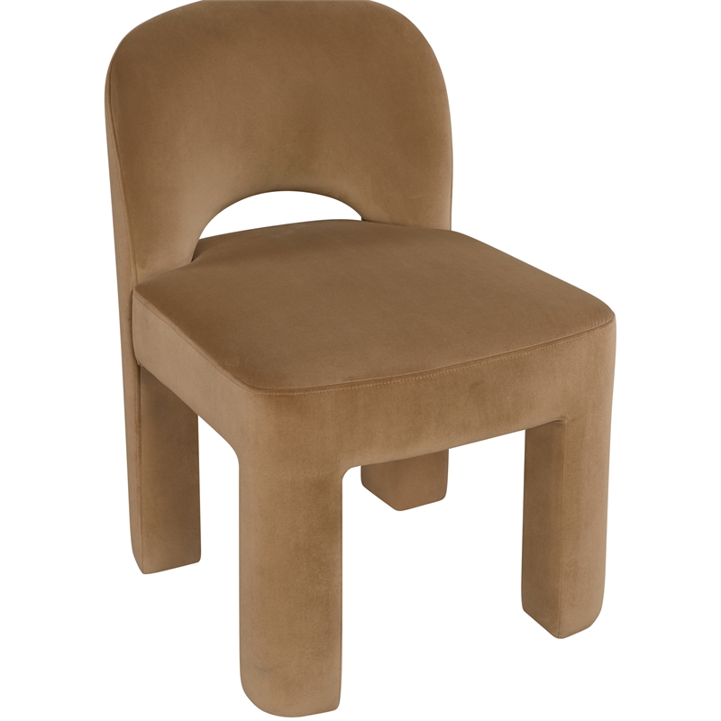 Meridian Furniture Celine Saddle Velvet Upholstered Dining Chair (Set of 2)