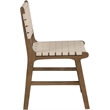Meridian Furniture Entwine Beige Vegan Leather Upholstered Dining Chair
