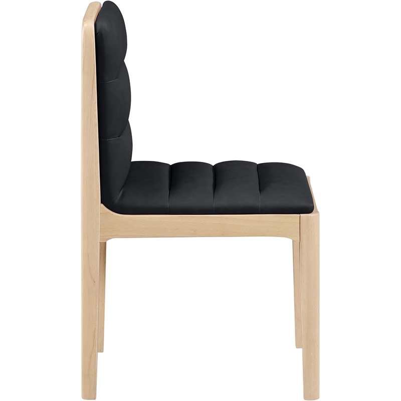 Meridian Furniture Ellis Black Vegan Leather Dining Chair (Set of 2)