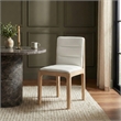 Meridian Furniture Ellis Cream Vegan Leather Dining Chair (Set of 2)