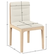 Meridian Furniture Ellis Cream Vegan Leather Dining Chair (Set of 2)