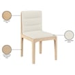 Meridian Furniture Ellis Cream Vegan Leather Dining Chair (Set of 2)