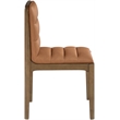 Meridian Furniture Ellis Cognac Vegan Leather Dining Chair (Set of 2)