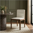 Meridian Furniture Ellis Cream Vegan Leather Dining Chair (Set of 2)